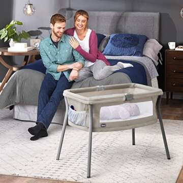 Chicco LullaGo Portable Bassinet, Sand