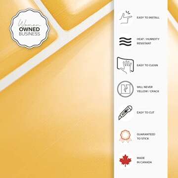 SMART TILES Peel and Stick Backsplash - 4 Sheets of 11.56" x 8.38" - 3D Adhesive Peel and Stick Tile Backsplash for Kitchen, Bathroom, Wall Tile