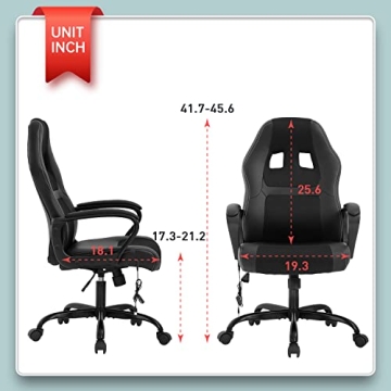 Gaming Chair Ergonomic Office Chair with Massage Feature