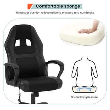 Gaming Chair Ergonomic Office Chair with Massage Feature