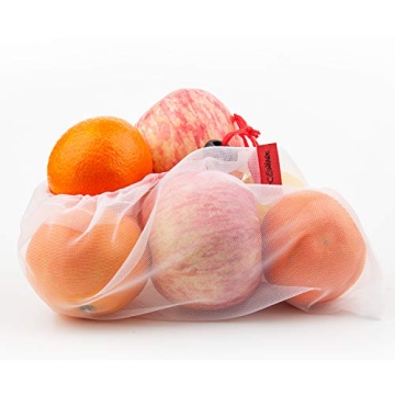Ecowaare Eco-Friendly Mesh Produce Bags Set of 15
