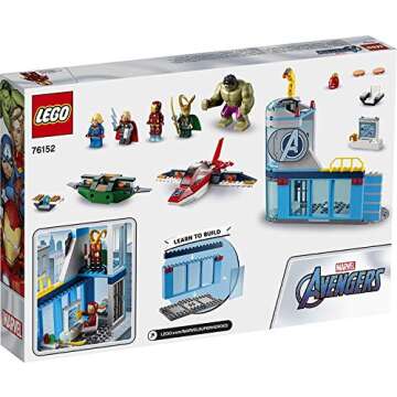 LEGO Marvel Avengers Wrath of Loki 76152 Building Toy with Marvel Avengers Minifigures and Tesseract...