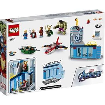 LEGO Marvel Avengers Wrath of Loki 76152 Building Toy with Marvel Avengers Minifigures and Tesseract...