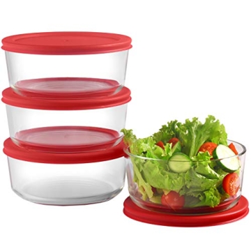 Bovado Glass 4 Cup Food Storage Containers for Meal Prep | Durable, BPA-Free, Versatile Cooking Esse...