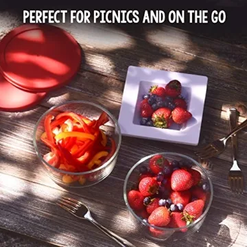 Bovado Glass 4 Cup Food Storage Containers | Freezer & Oven Safe