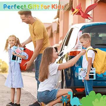 FLUESTON LCD Writing Tablet, Doodle Board Toys Gifts for 3-8 Year Old Girls Boys, 10 Inch Colorful Electronic Board Drawing Pad for Kids, Gifts for Toddler Educational Learning Travel Birthday, Green