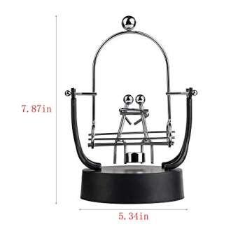 Sunnytech Steel Balance Robot with Memo Clip Toy - Kinetic Art Balancer for Stress Relief & Home Dec...