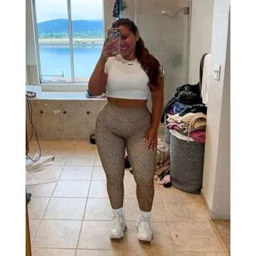 Aoxjox Women's Crop Top - Stylish Longline Workout Tee