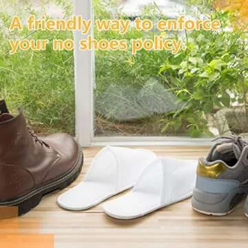 AQUEENLY Spa Slippers - 24 Pairs Velvet Non-Slip Comfort