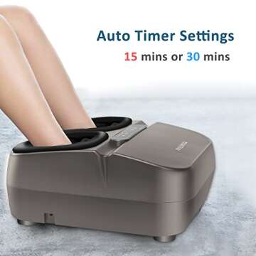 MOUNTRAX Shiatsu Foot Massager with Heat & Remote Control