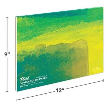 Speedball Art Products 850912 Fluid Watercolor Paper Block - 9x12, 100% Cotton