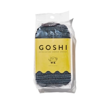 GOSHI Exfoliating Shower Sponge - Rip-Resistant, Rapid-Drying Exfoliating Bath Sponge for All Skin T...