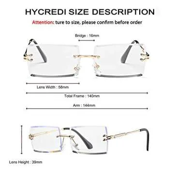 Chic Rectangle Sunglasses for All-Year Wear With UV Protection
