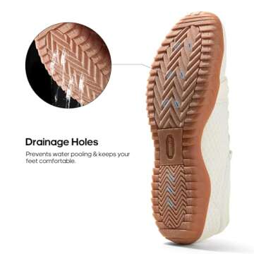 NORTIV 8 Mens Womens Quick Dry Water Shoes - Barefoot Aqua Swim Shoes for Beach Sports, Fishing, Hiking, Boating & Surfing,Size M3.5/L5,Beige,SNWS241U