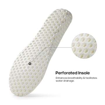 NORTIV 8 Mens Womens Quick Dry Water Shoes - Barefoot Aqua Swim Shoes for Beach Sports, Fishing, Hiking, Boating & Surfing,Size M3.5/L5,Beige,SNWS241U