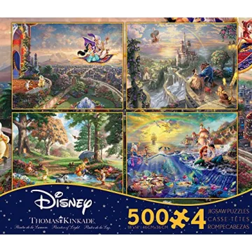 Ceaco Disney Dreams Collection - 4 in 1 Puzzles Set