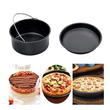 Universal Air Fryer Accessory Set: Cake Barrel & Pizza Pan