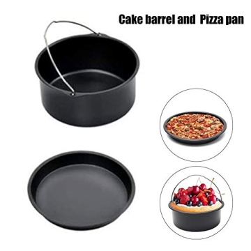 Universal Air Fryer Accessory Set: Cake Barrel & Pizza Pan