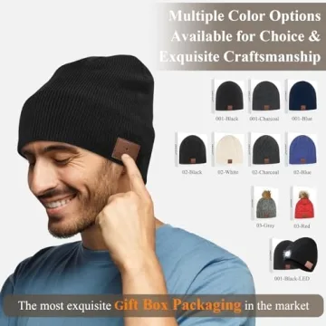 ASIILOVI Bluetooth Beanie Wireless Music Hat for All Seasons