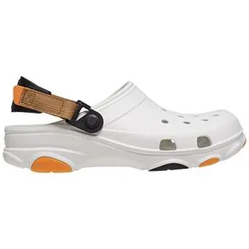 Crocs Unisex-Adult Classic All Terrain Clogs, White/Multi, 6 Women/4 Men