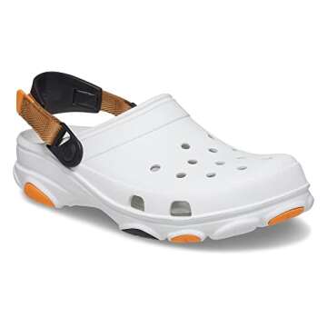 Crocs Unisex-Adult Classic All Terrain Clogs, White/Multi, 6 Women/4 Men