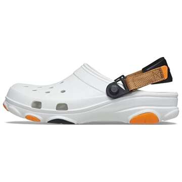 Crocs Unisex-Adult Classic All Terrain Clogs, White/Multi, 6 Women/4 Men