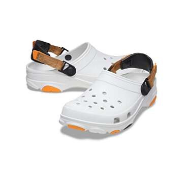 Crocs Unisex-Adult Classic All Terrain Clogs, White/Multi, 6 Women/4 Men