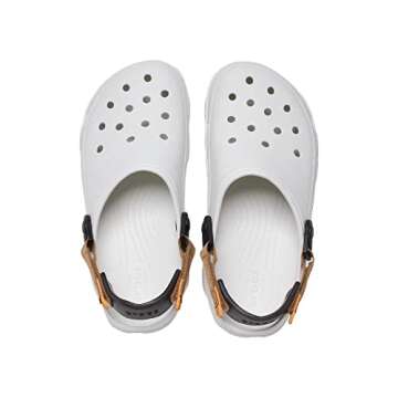 Crocs Unisex-Adult Classic All Terrain Clogs, White/Multi, 6 Women/4 Men