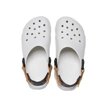 Crocs Unisex-Adult Classic All Terrain Clogs, White/Multi, 6 Women/4 Men
