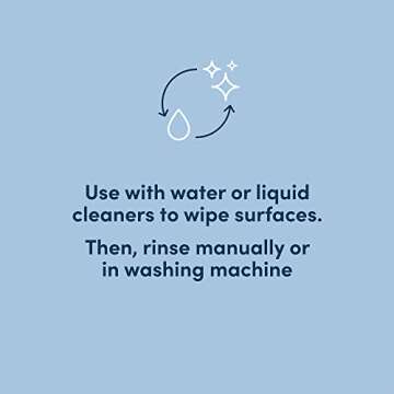 Amazon Aware All Purpose Cleaning Cloth, 8 Count, Pack of 1 Green, 13 x 15 Inch