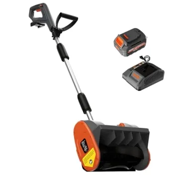 12” Cordless Snow Shovel Compatible with Dewalt 20V Battery, Brushless Snow Blower Electric Snow T...