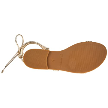 Gold Strappy Lace-Up Sandals Comfortable Elegant The Drop