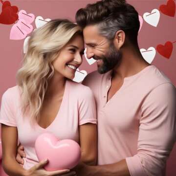 Valentines Day Decor Felt Heart Garland Banner for Wedding Birthday Party Supplies, Valentines Banner Red Pink Heart Garland, Indoor Outdoor Hanging Decorations