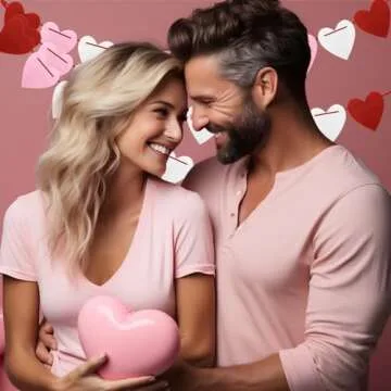 Valentines Day Decor Felt Heart Garland Banner for Wedding Birthday Party Supplies, Valentines Banner Red Pink Heart Garland, Indoor Outdoor Hanging Decorations