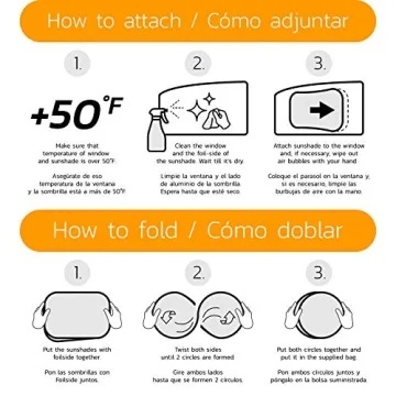 CARAMAZ Car Window Shade for Baby with Certified UV-Protection 2 Pack - 20"x12"