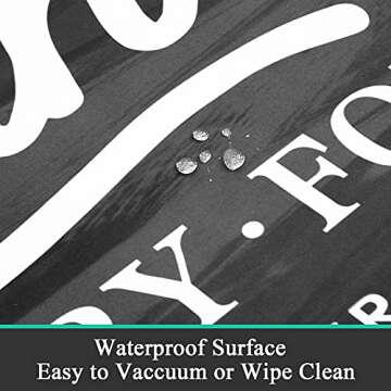 Pauwer Farmhouse Rug for Laundry Room and Kitchen