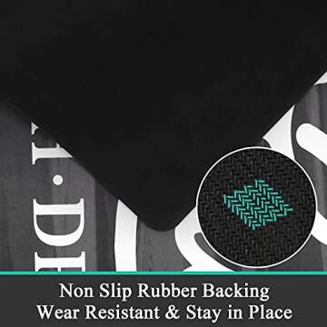 Pauwer Farmhouse Rug for Laundry Room and Kitchen