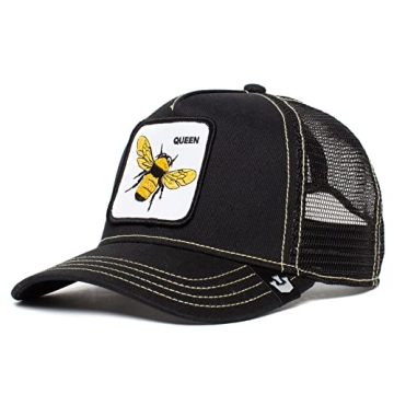 Goorin Bros. The Farm Unisex Original Adjustable Snapback Trucker Hat - Black (Queen Bee), One Size