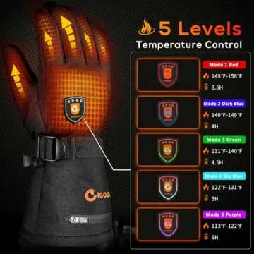 Heated Gloves with Rechargeable Battery for Winter Comfort
