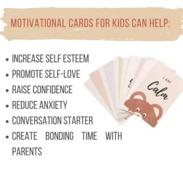 30 Motivational Affirmation Cards for Kids