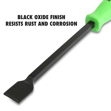 OEMTOOLS 25501 Automotive Gasket Scraper, Rust, Residue And Buildup Cleaning Blade Scraper Tool, 10.5" Extended Reach Handle