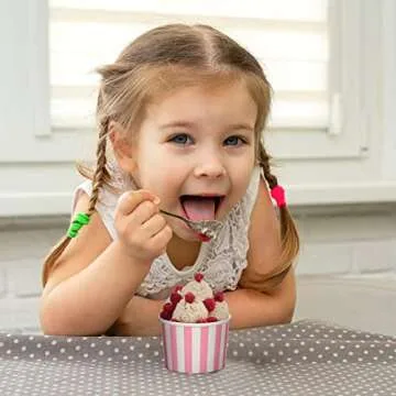 Zeyune 500 Pieces 8 oz Ice Cream Cups Disposable Bulk Ice Cream Bowls Dessert Cups Yogurt Cup Disposable Soup Cups for Snack Hot or Cold Food, Wedding Baby Shower Birthday Party Supplies, 10 Colors