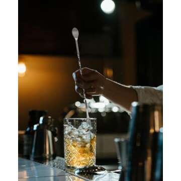 Cicike 10" Stainless Steel Muddler & Mixing Spoon Set