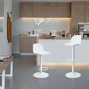 Finnhomy Counter Height Adjustable Bar Stools Set of 2