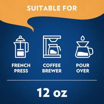 Lavazza Costiera Gran Aroma Ground Coffee 6 Bags of 12oz, Light Roast, Smooth and Aromatic Taste, Intensity 2/5, 100% Arabica, Ideal for Drip Brewers, (Pack of 6) - Package May Vary