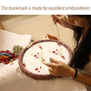 Personalized Hand Embroidered Corner Bookmark for Book Lovers