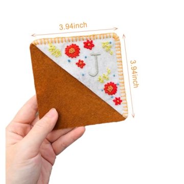Personalized Hand Embroidered Corner Bookmark for Book Lovers