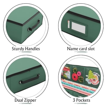 Primode Wrapping Paper Storage Case for Gift Wrap