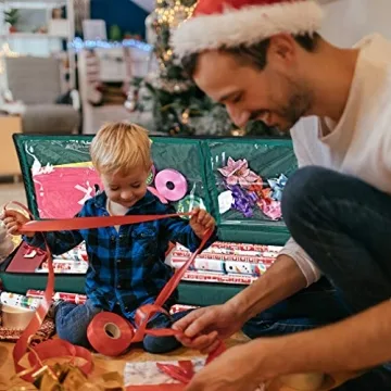 Primode Wrapping Paper Storage Case for Gift Wrap