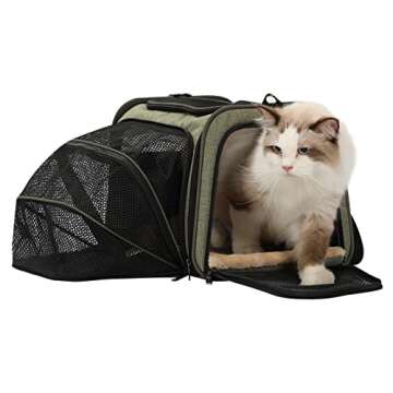 Petsfit Expandable Cat Carrier Dog Carrier - Portable & Airline Approved